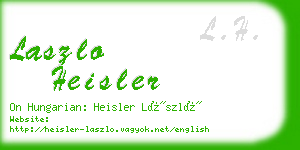 laszlo heisler business card